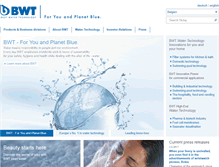 Tablet Screenshot of bwt-group.com
